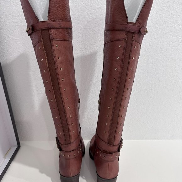 Vince Camuto "Bestant" Leather Tall Brown Boots (NiB) - Picture 3 of 8